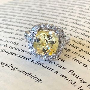 “Sunburst Big Bling” cocktail ring